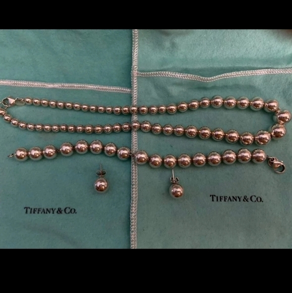 Tiffany & Co. Jewelry | Tiffany & Co Silver Hardwear Bead Ball Set - Picture 3 of 11